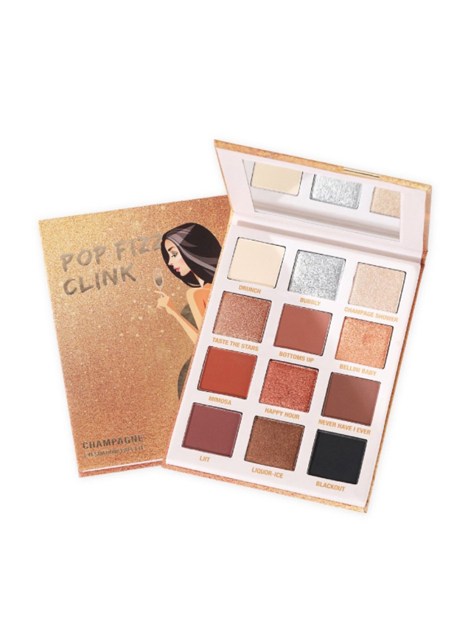 Typsy Beauty Pop Fizz Clink Eyeshadow Palette Champagne - 24 gm
