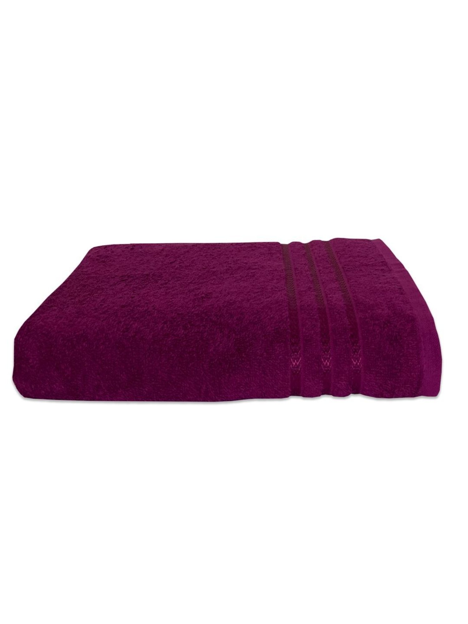Welspun QUIK DRY Dark Magenta Cotton 380 GSM Towel - Set of 1