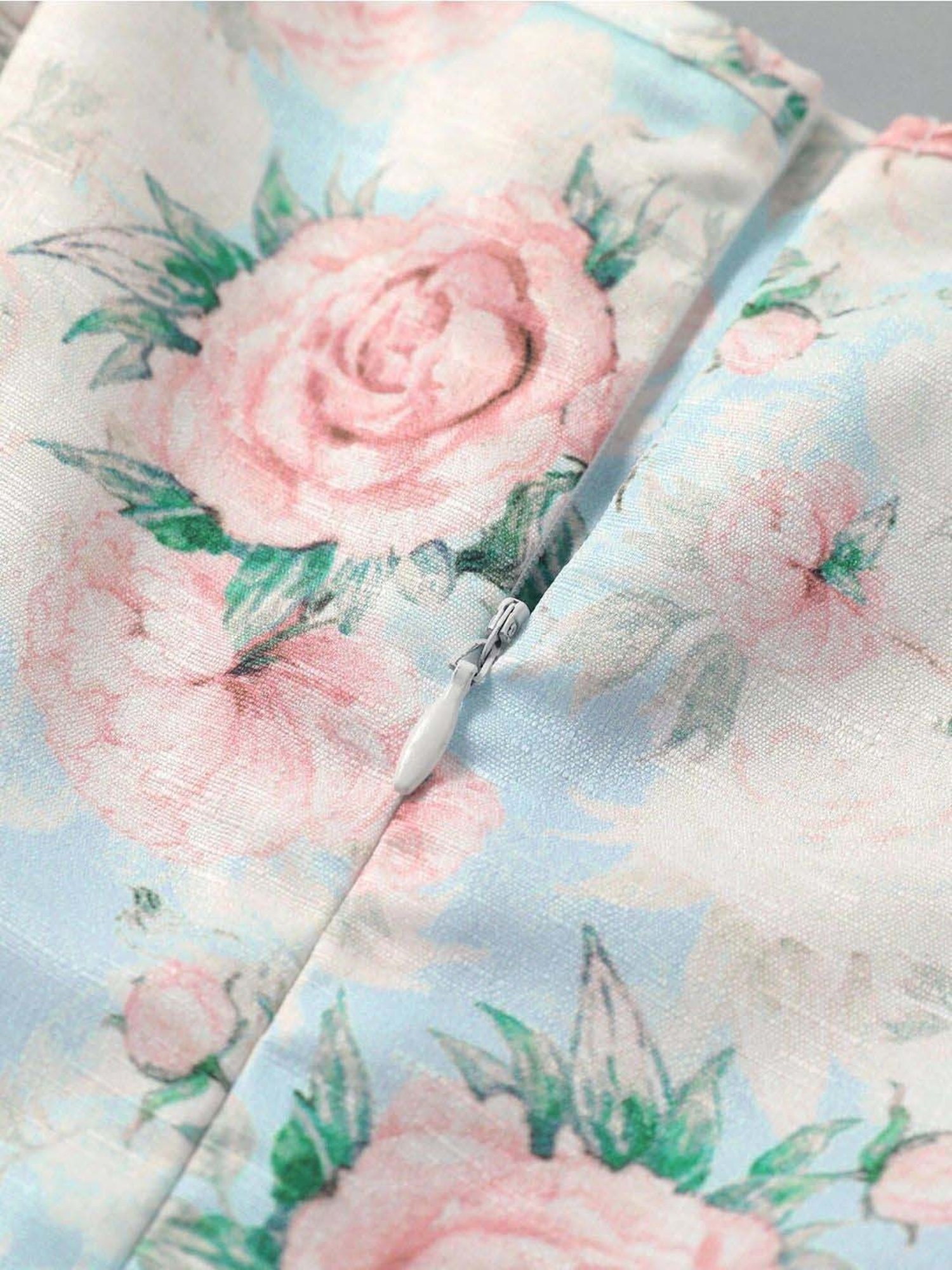 Bolly Lounge Girls Cyan & Pink Floral Dress