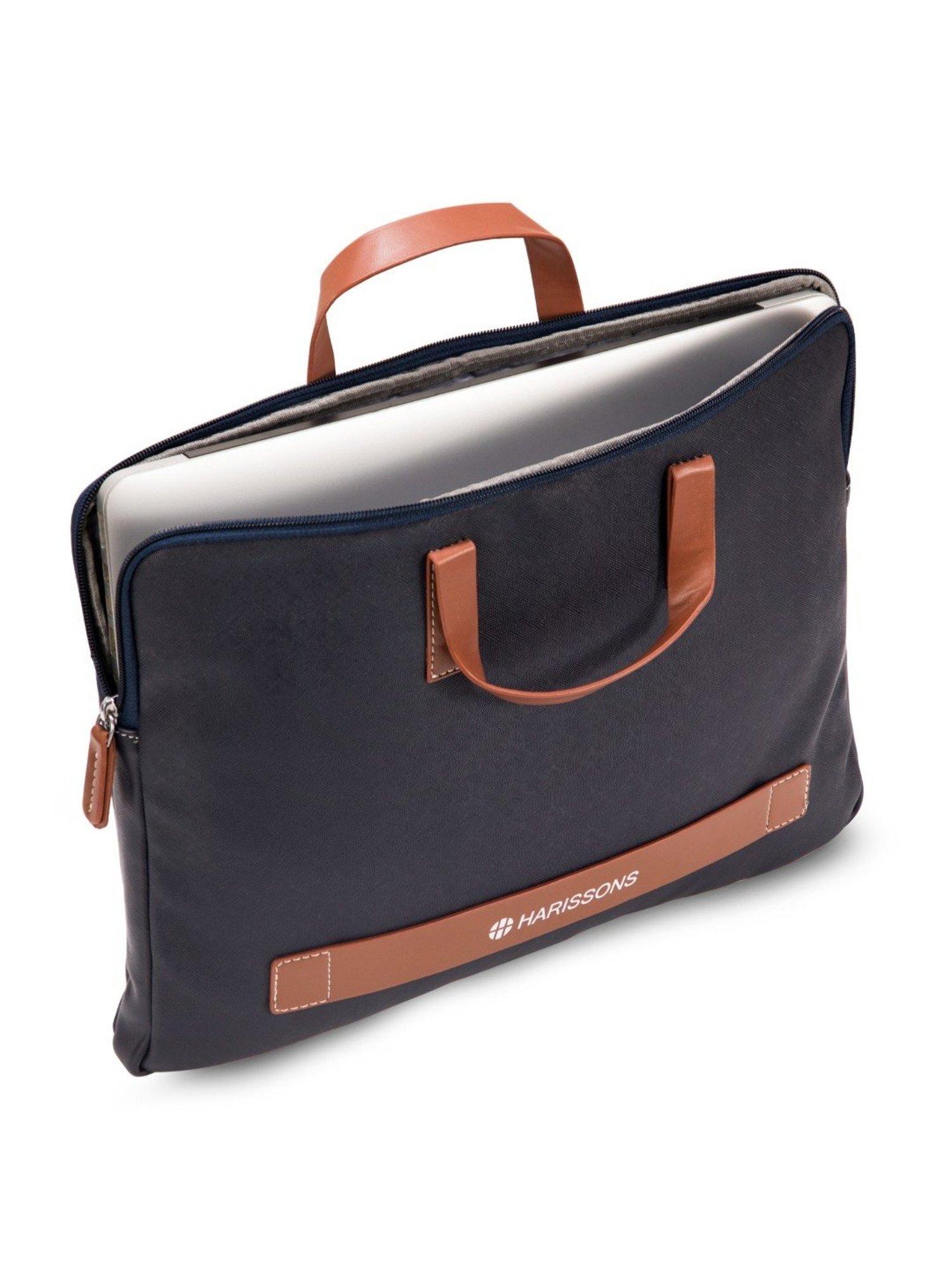 Harissons 15.6 inch Navy Blue Textured Small Laptop Sleeve