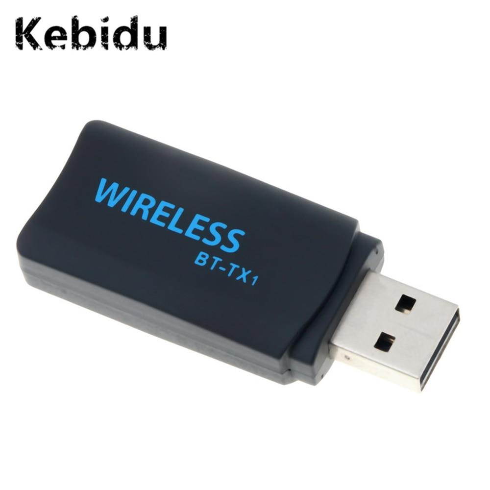 Kebidu BT-42 Bluetooth USB Wireless Transmitter 3.5mm AUX Audio Music Adapter Emitter Adaptor Dongle for Computer TV with Cable