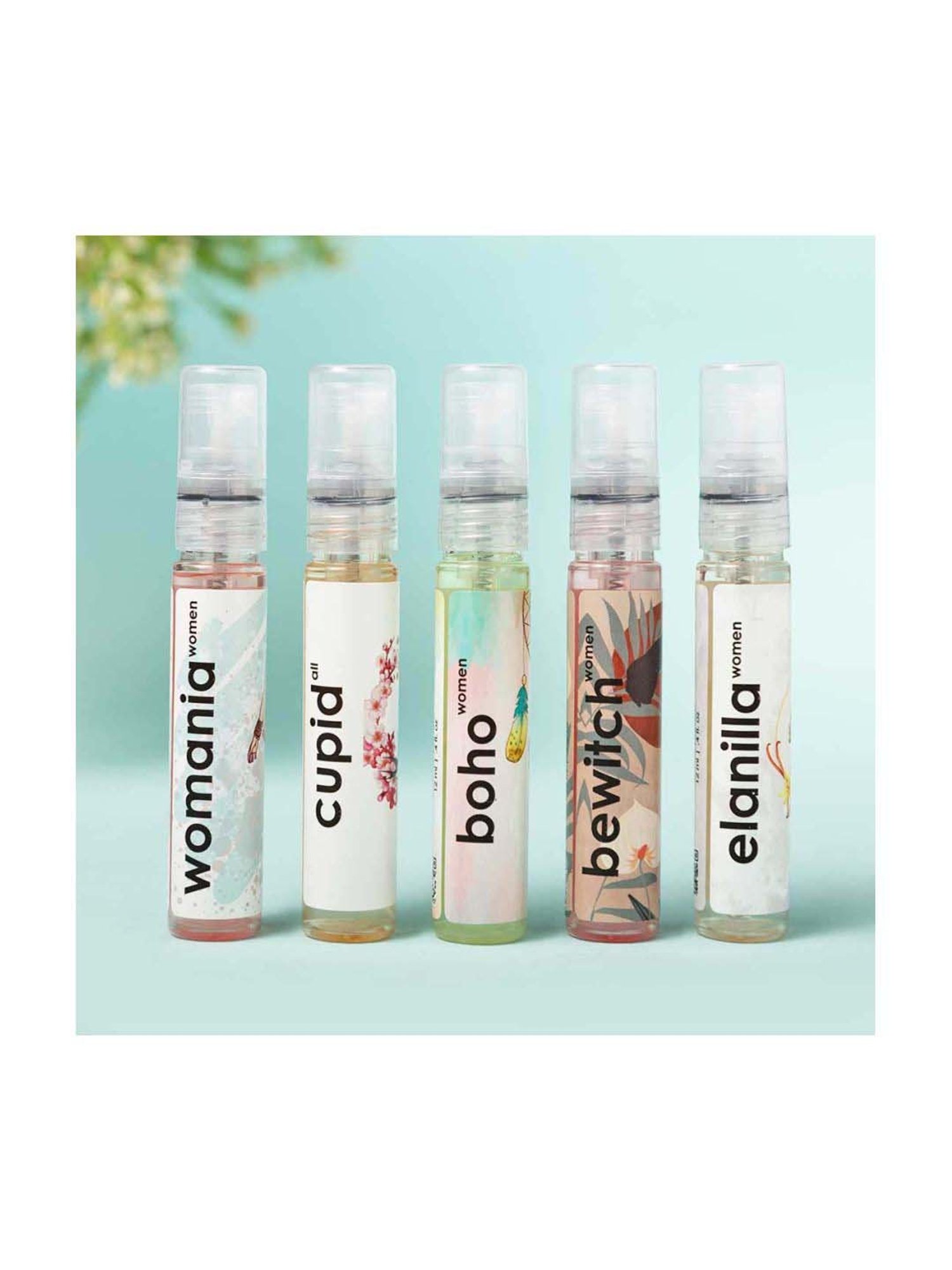 Adiveda Natural Perfume Trial Set of 5 For Women