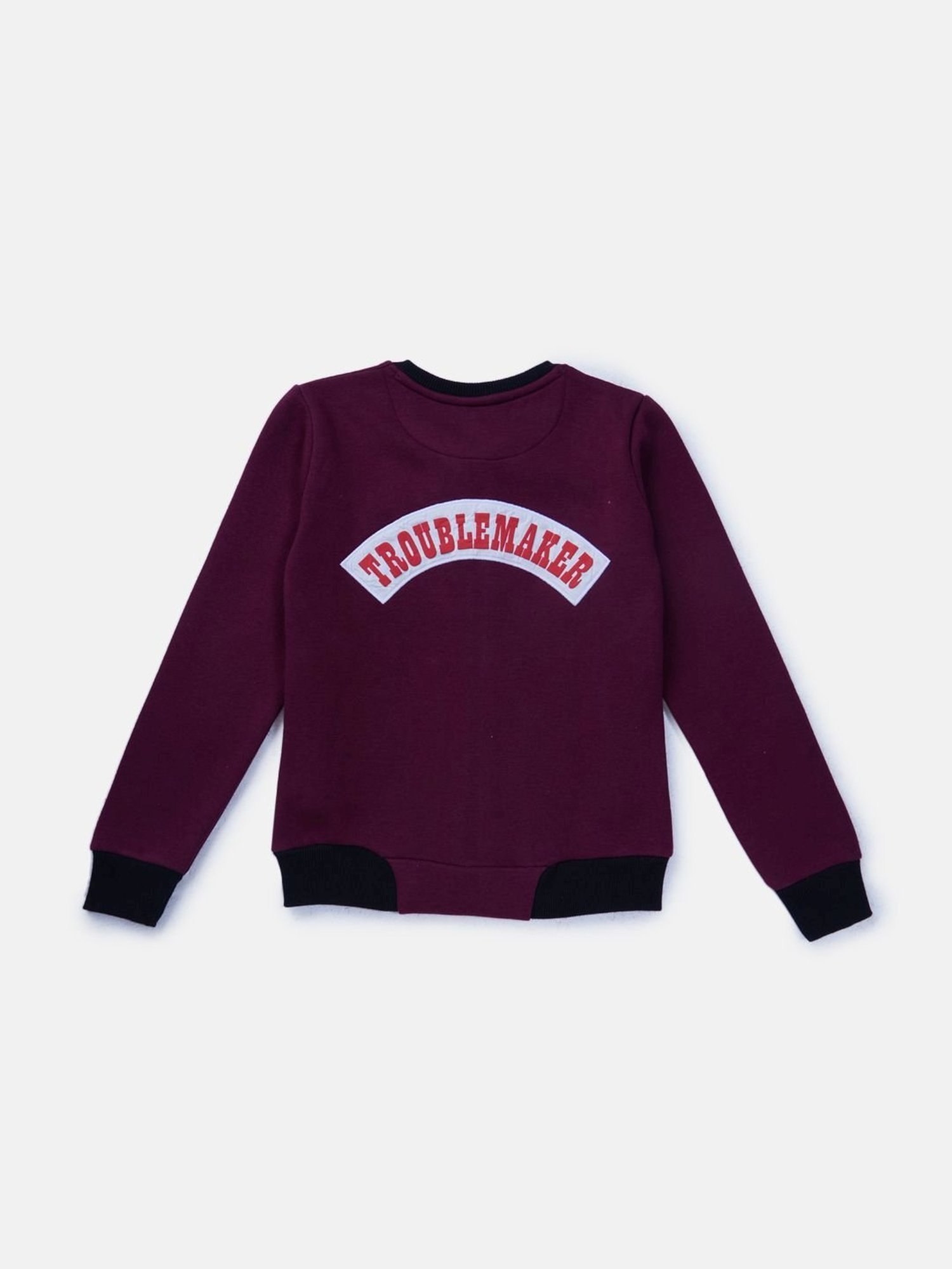 Elle Kids Black Self Pattern Jacket