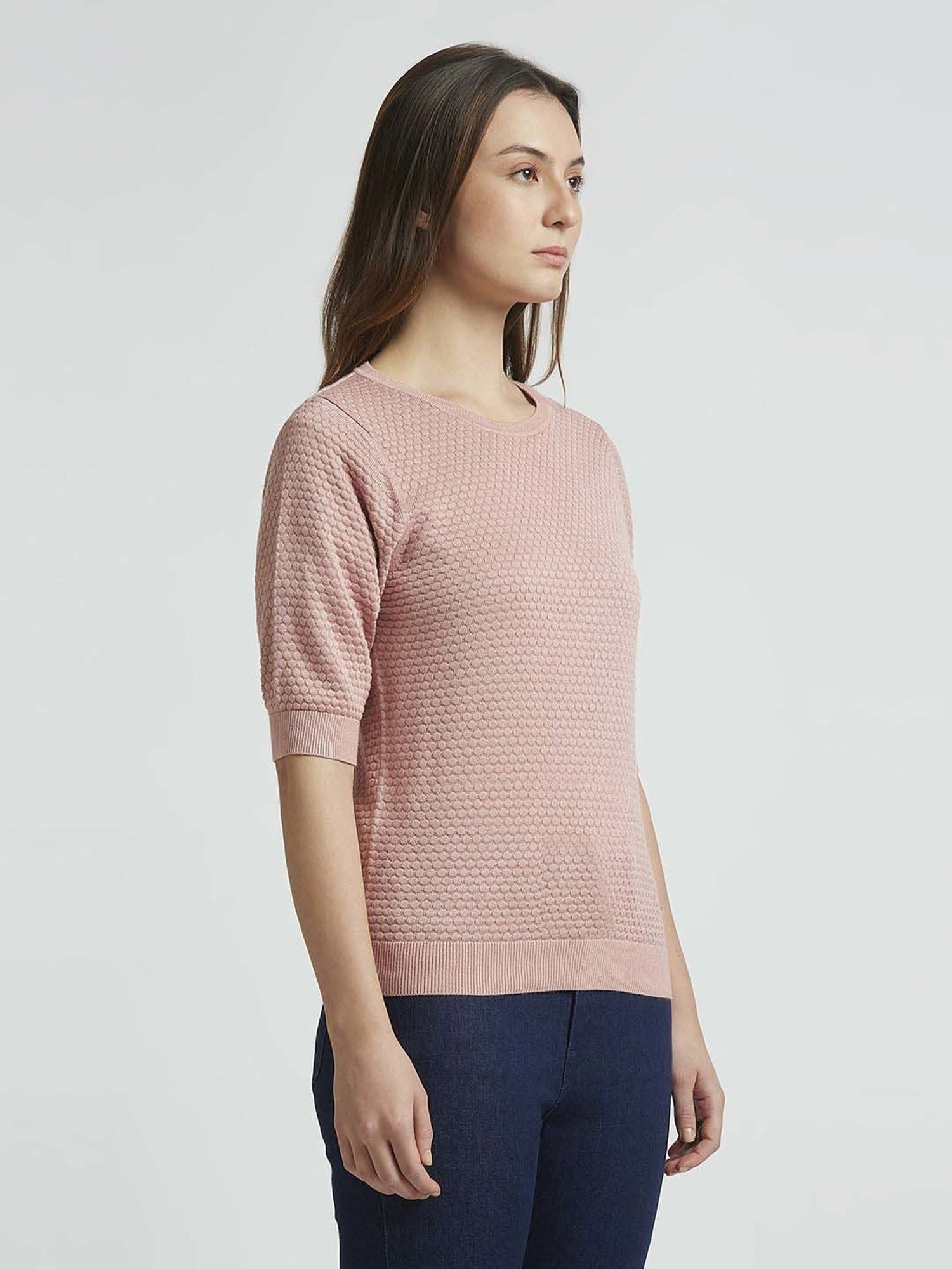 Pepe Jeans Pink Self Pattern Top