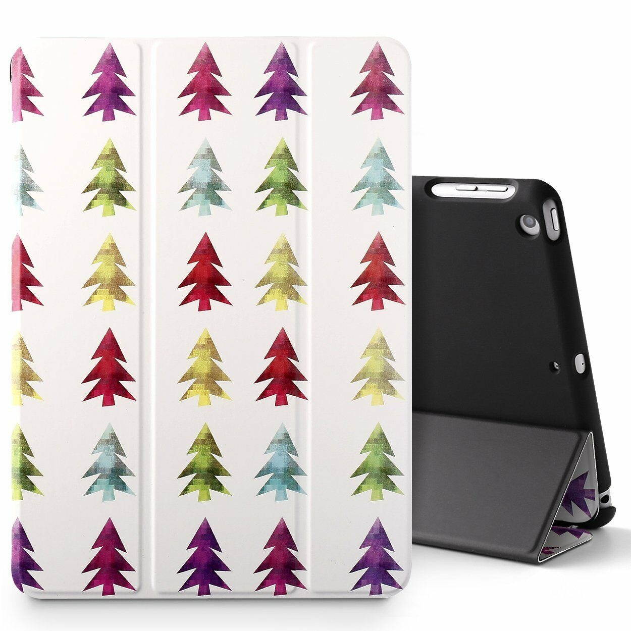 For Apple iPad 9.7 2017 Tablet Case Soft Leather Smart Cover Tree