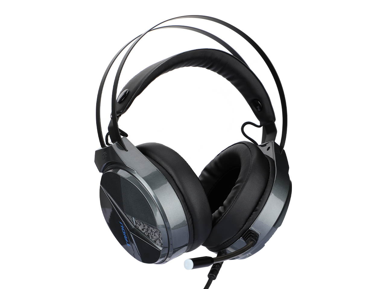 TAIDU Gaming Headset for PC, Over Ear Headphones with Noise Canceling Mic, PS4 Headset with Soft Memory Earmuffs, LED Light, 3D Stereo Surround Sound Gaming Headphones for Xbox One, Mac, Laptop.