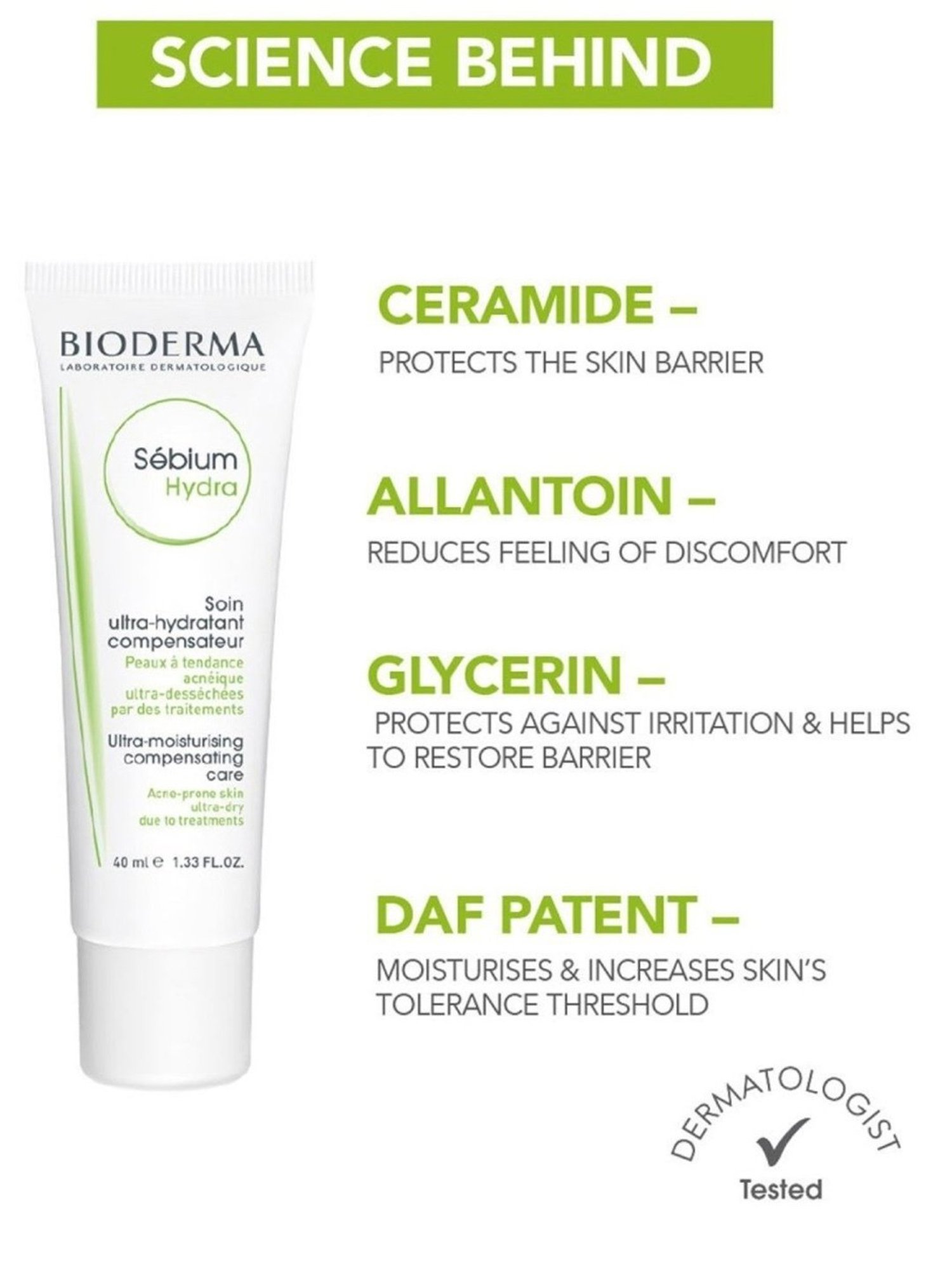 Bioderma Sebium Hydra Ultra Moisturising Cream - 40 ml