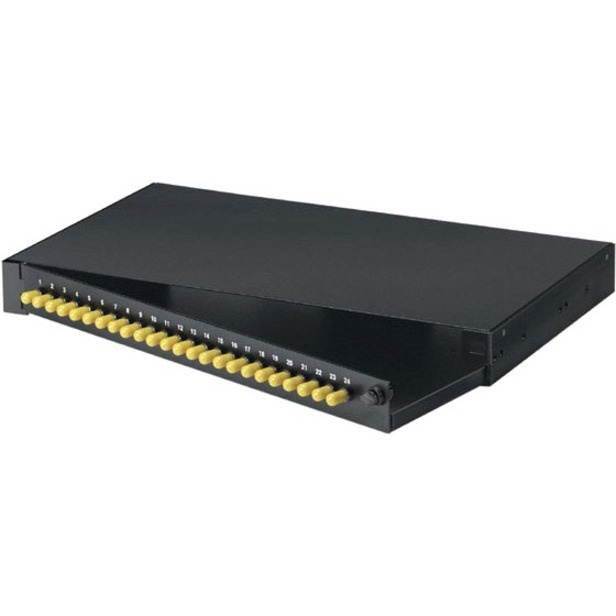 Black Box Rackmount Preloaded Fiber Enclosure 1U 24 ST Simplex JPM370AR2