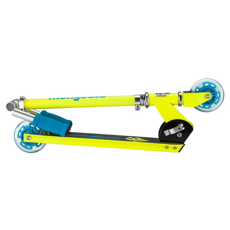 Mongoose Force 1.0 Folding Scooter with Lights - Yellow/Blue
