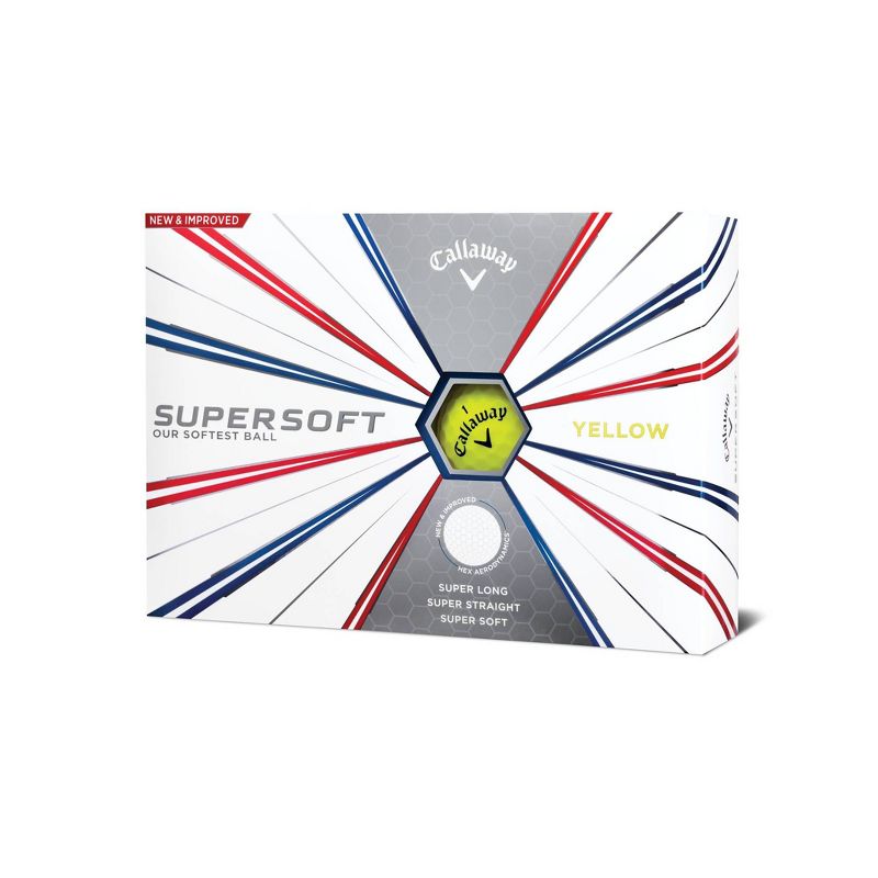 Callaway Supersoft Yellow Golf Balls - 12pk