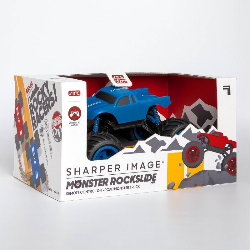 Sharper Image RC Monster Rockslide 1:24  Scale - Blue and White