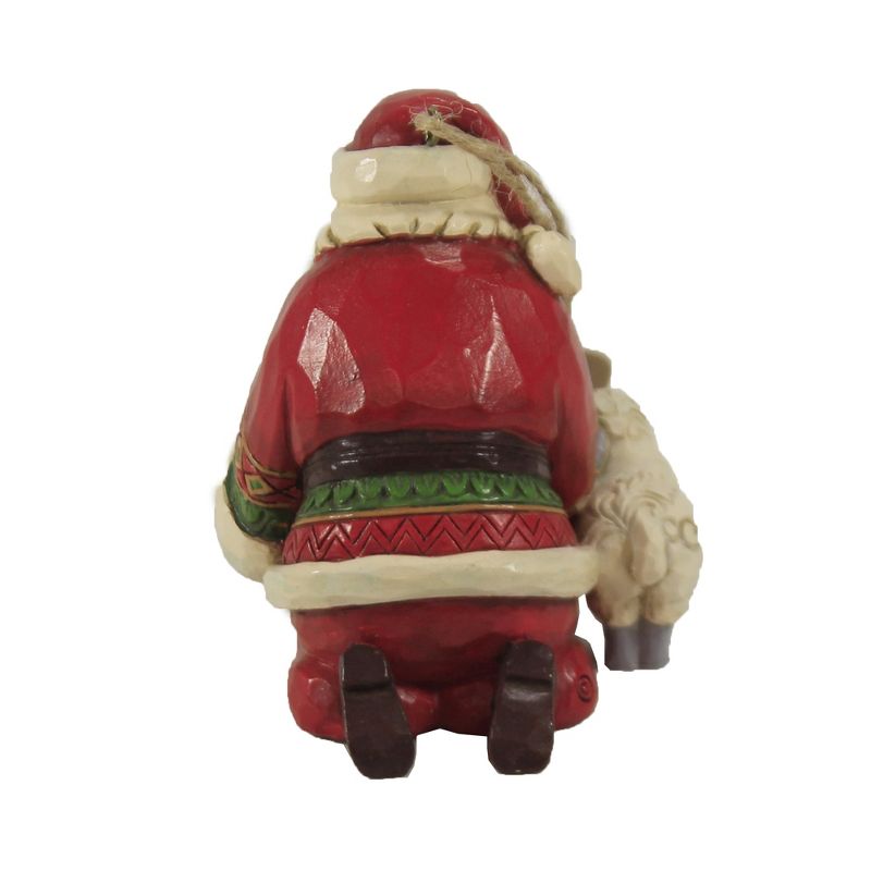 Jim Shore 3.0" Santa With Baby Jesus Ornament. Heartwood Creek  -  Tree Ornaments