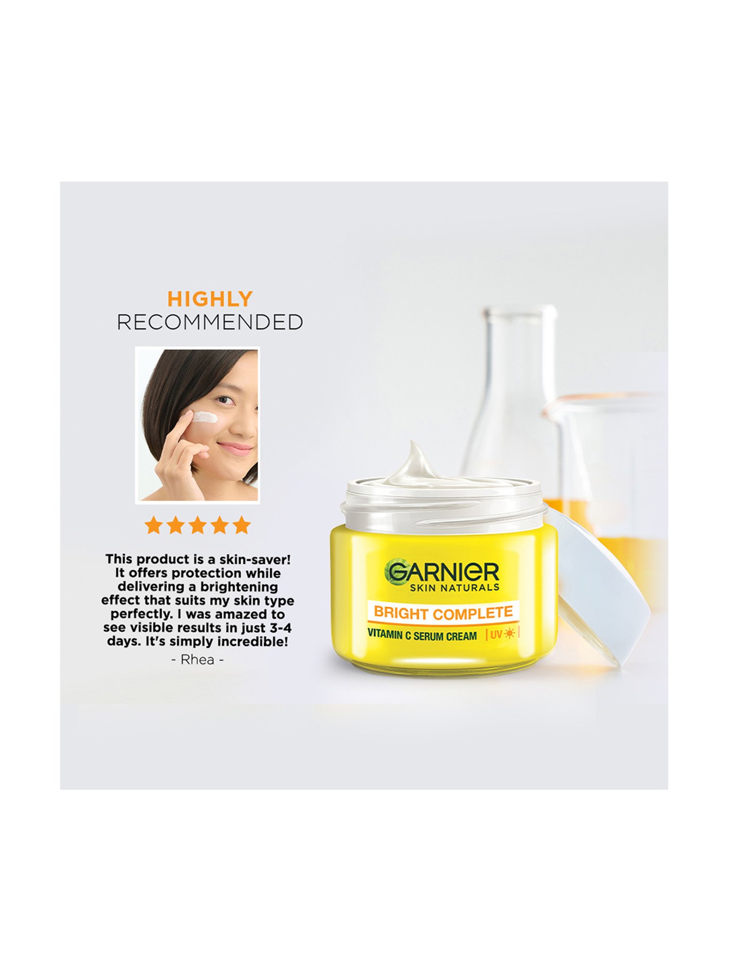 Garnier Bright Complete Vitamin C Serum Cream UV - 45 gm