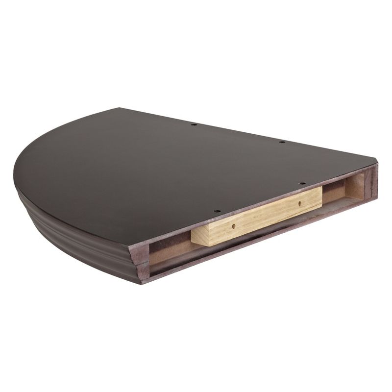Corner Wall Shelf - Dark Brown