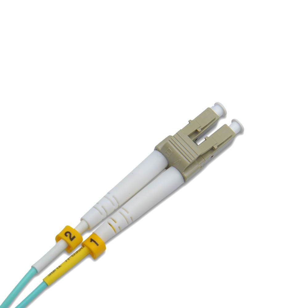 Fiber Patch Cable | LC to LC Multimode Duplex OM4 50/125 Jumper Cord | 1M (3.28ft) 40gb Fiber Optic Cable (Aqua)