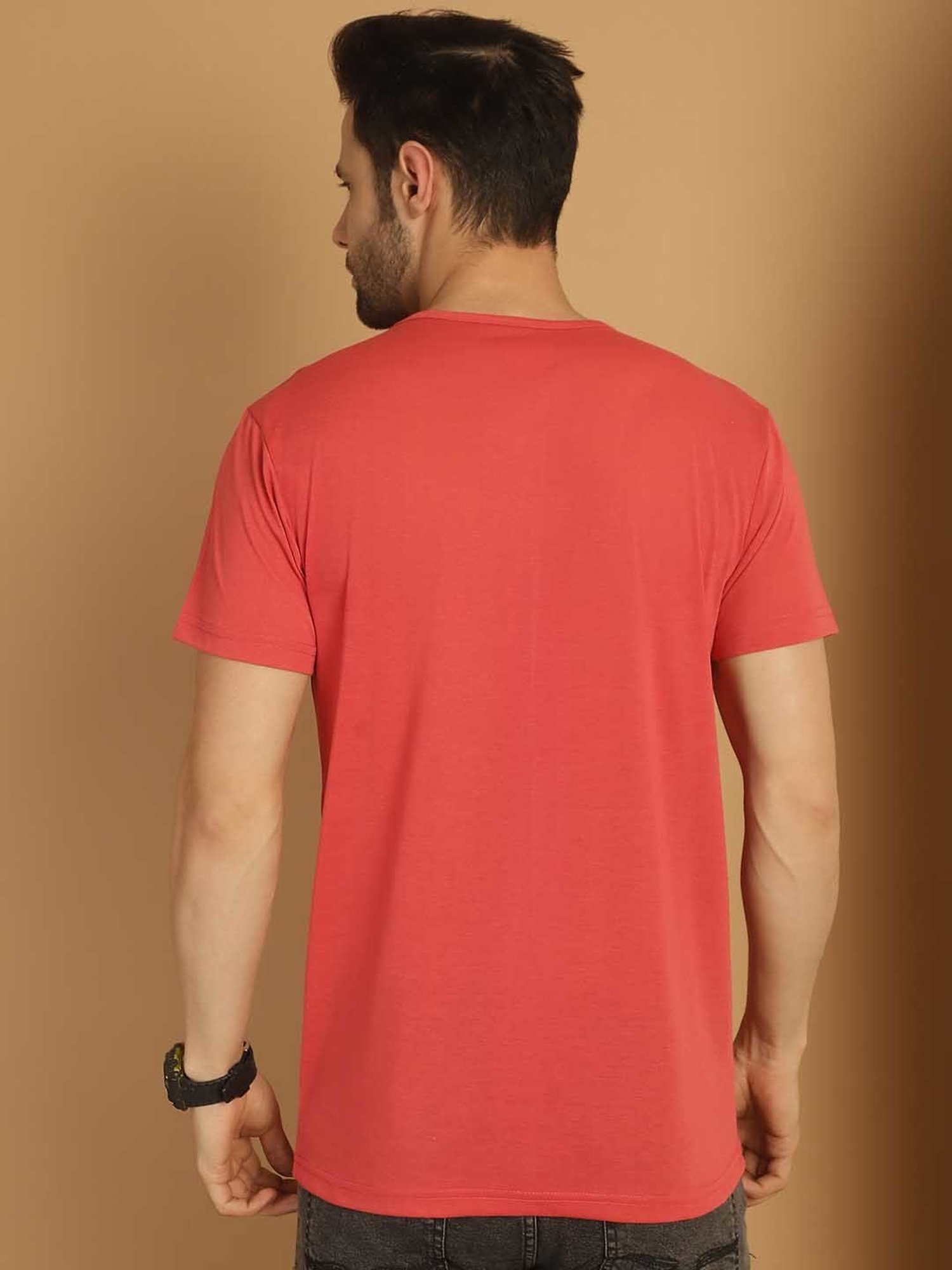 Vimal Jonney Multicolor Regular Fit Printed Crew T-Shirt - Pack of 3