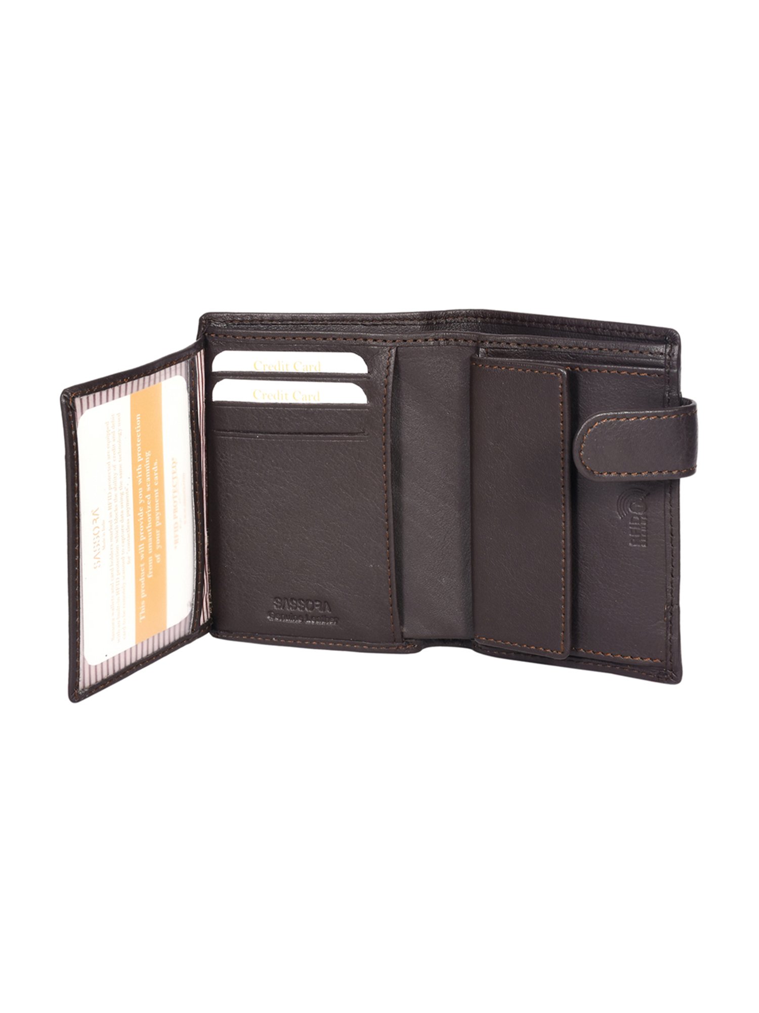 SASSORA Pablo Brown Small Leather Notecase