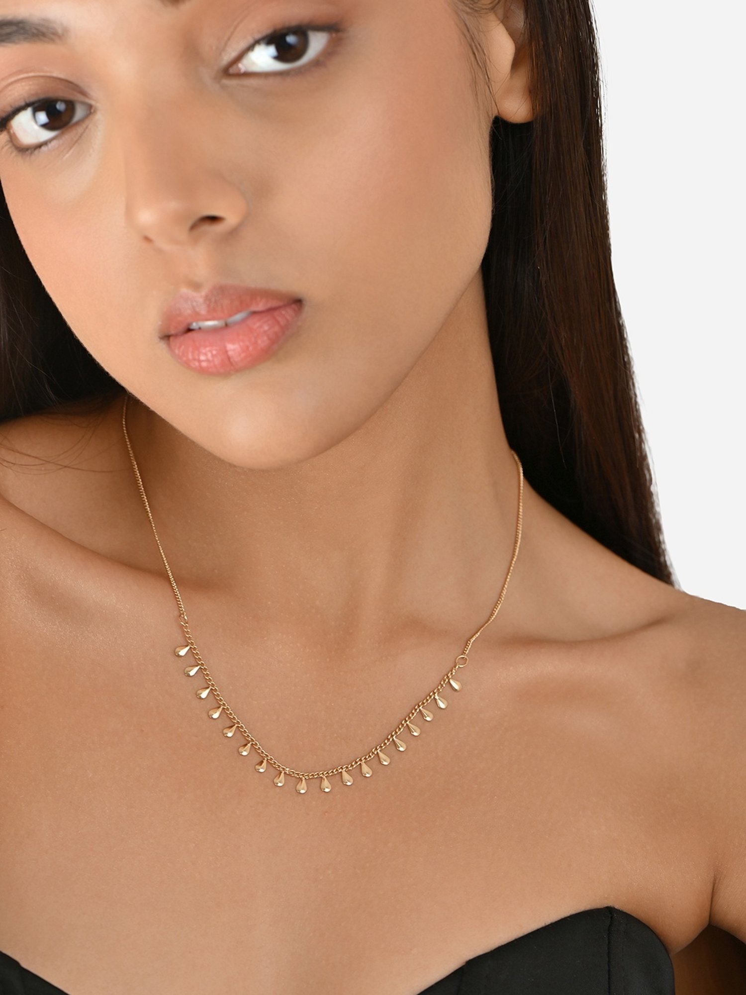 Toniq Gold-Plated Stylish Choker Necklace