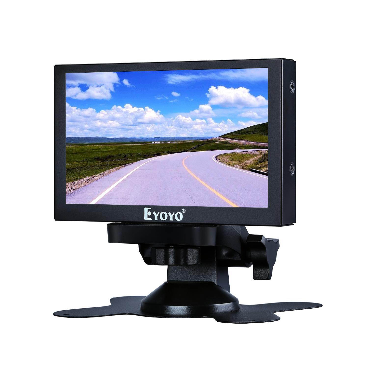Eyoyo 5" Mini HDMI Monitor 800x480 Car Rear View TFT LCD Screen Display with BNC/VGA/AV/HDMI Input