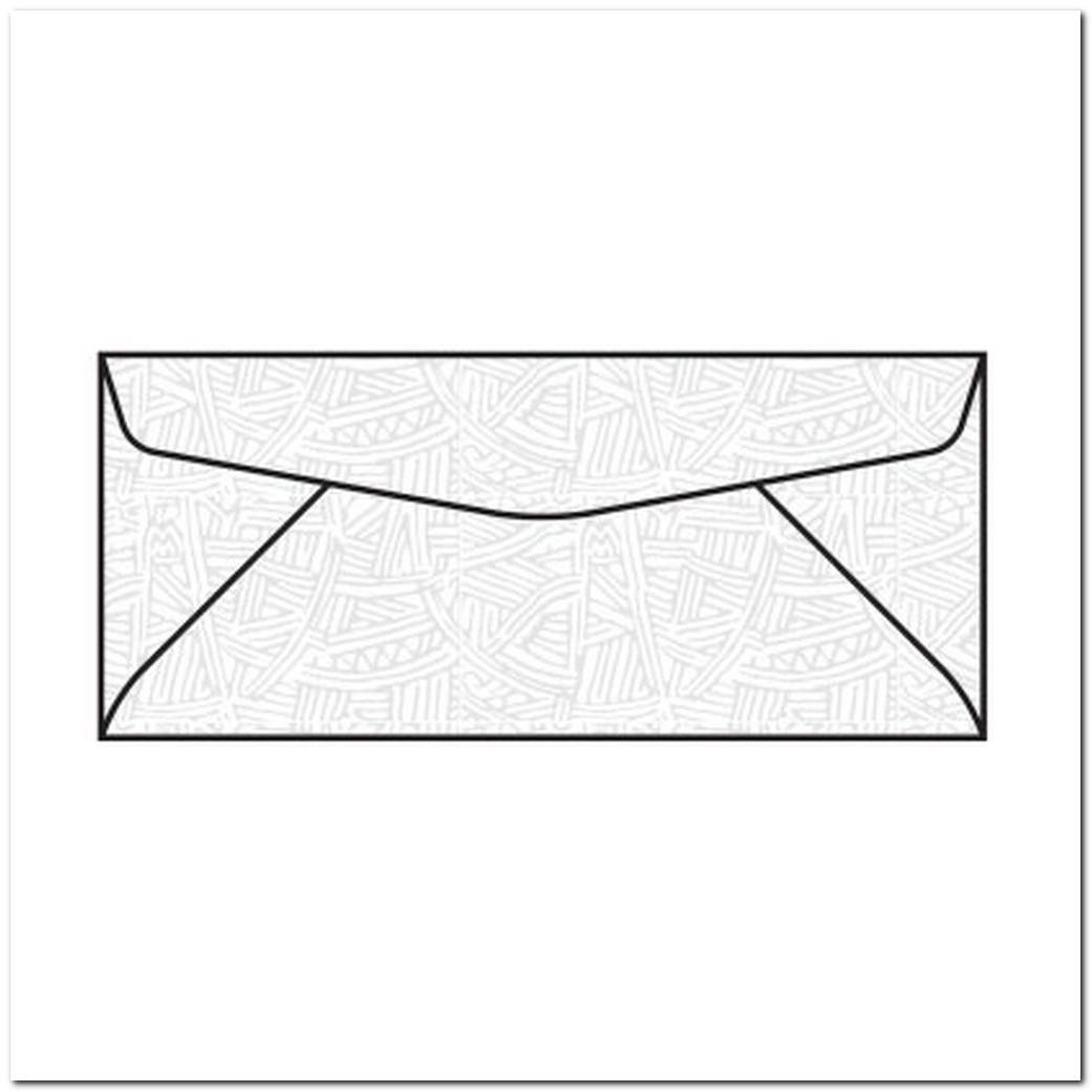 #9 Regular Envelopes, 3-7/8" x 8-7/8", 24#, White, Diagonal Seam, Black Wesco Inside Tint, No Window (Box of 500)