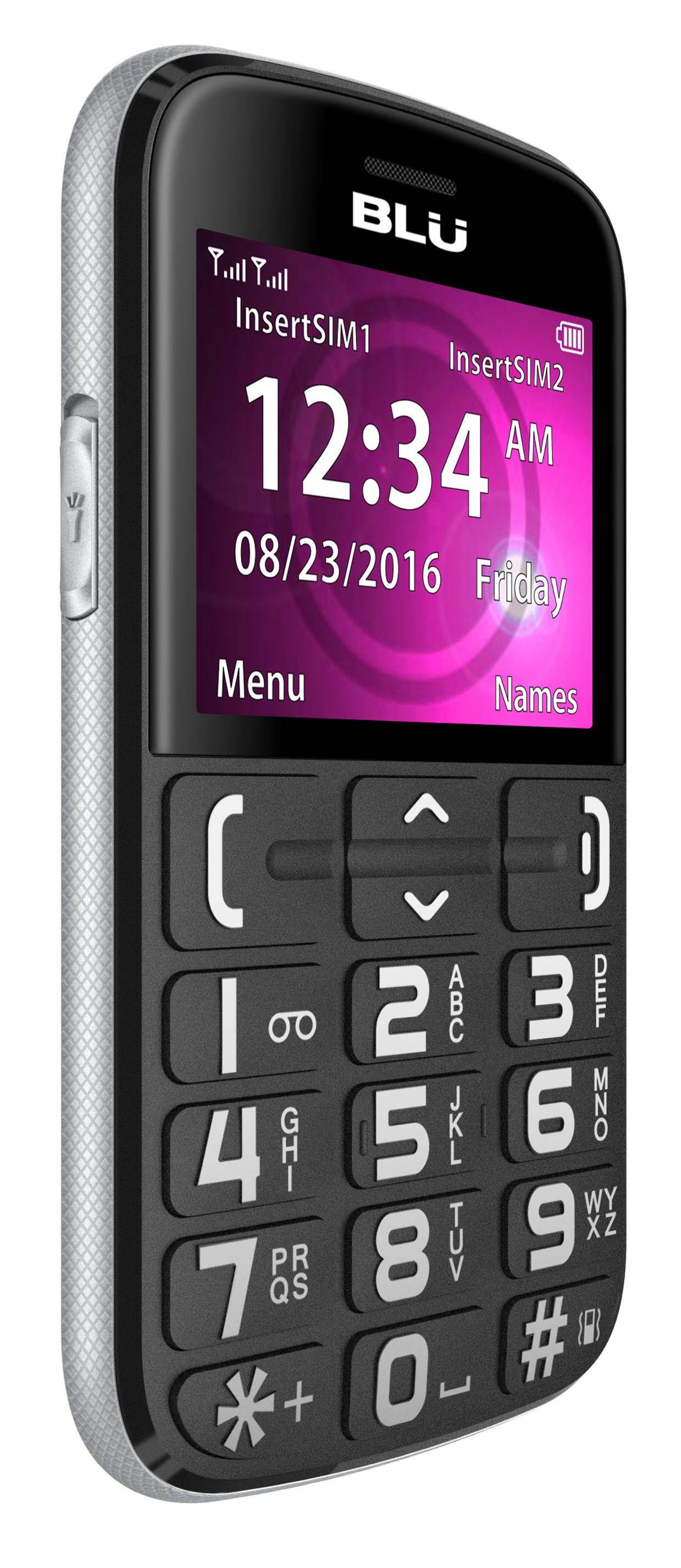 BLU Joy J010 Unlocked GSM Senior Friendly Phone - Black