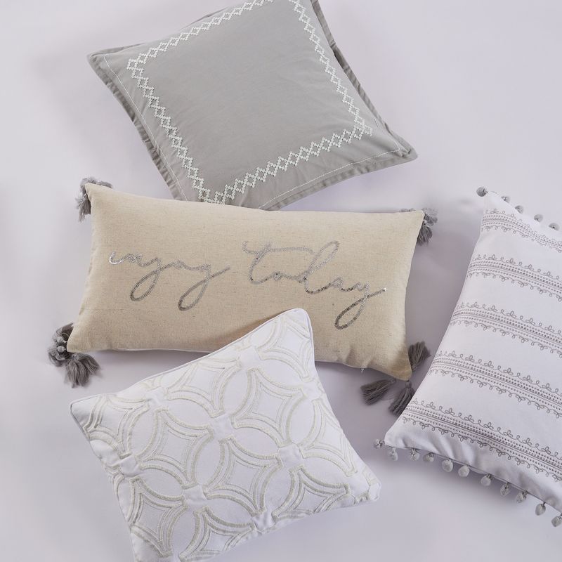 Novara Appliqued Diamond Decorative Pillow - Levtex Home