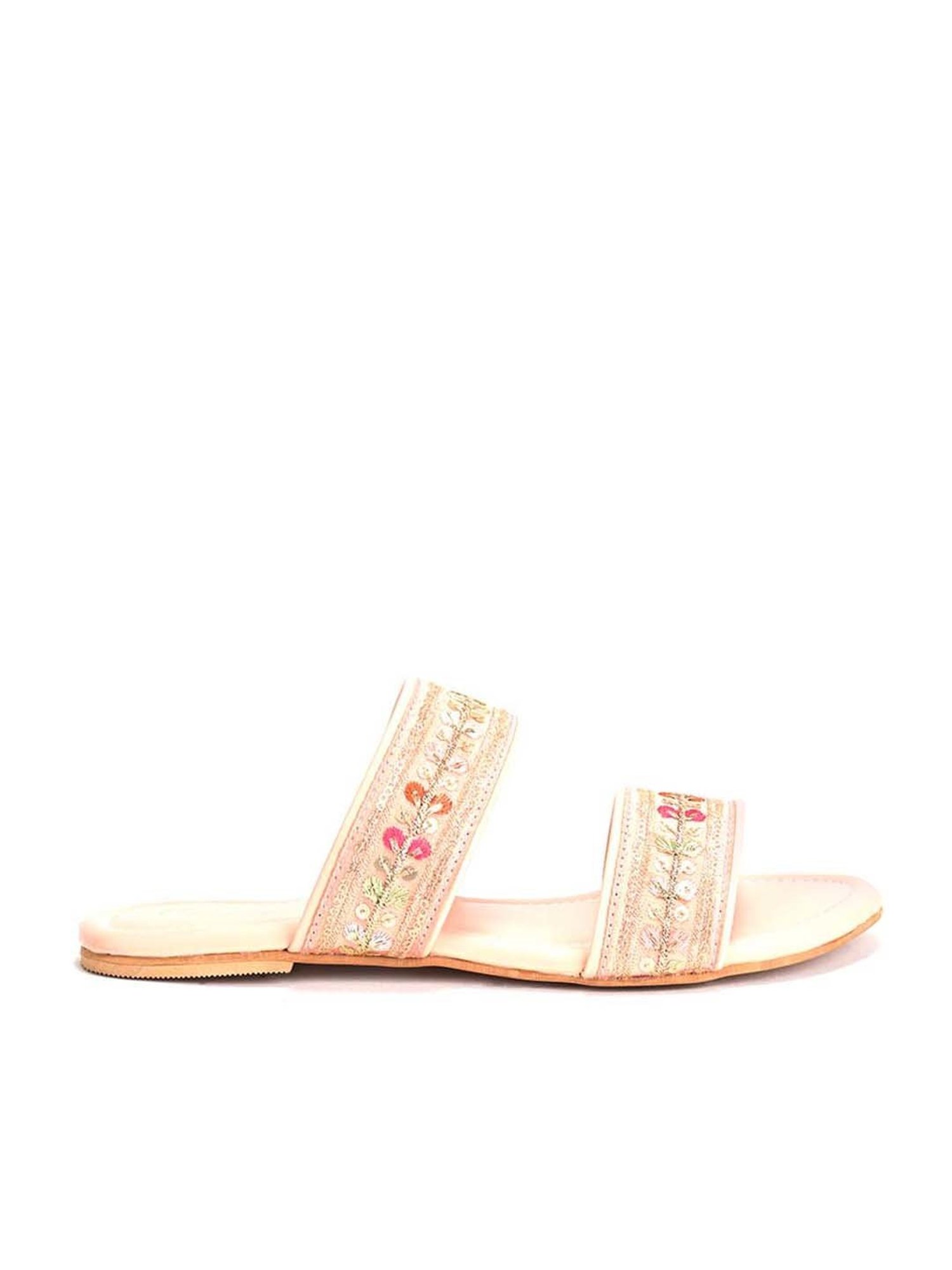 Scentra Women's Pink Casual Sandals