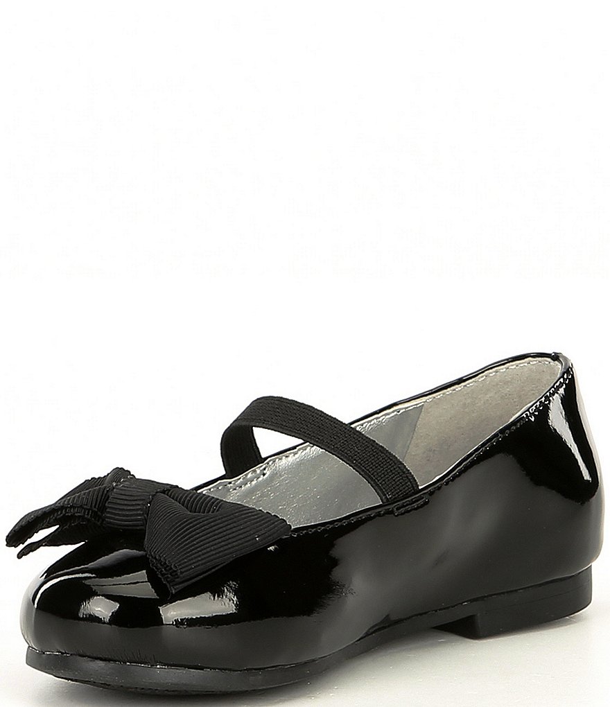Copper Key Joyyful-T Patent Bow Ballet Flats (Toddler)