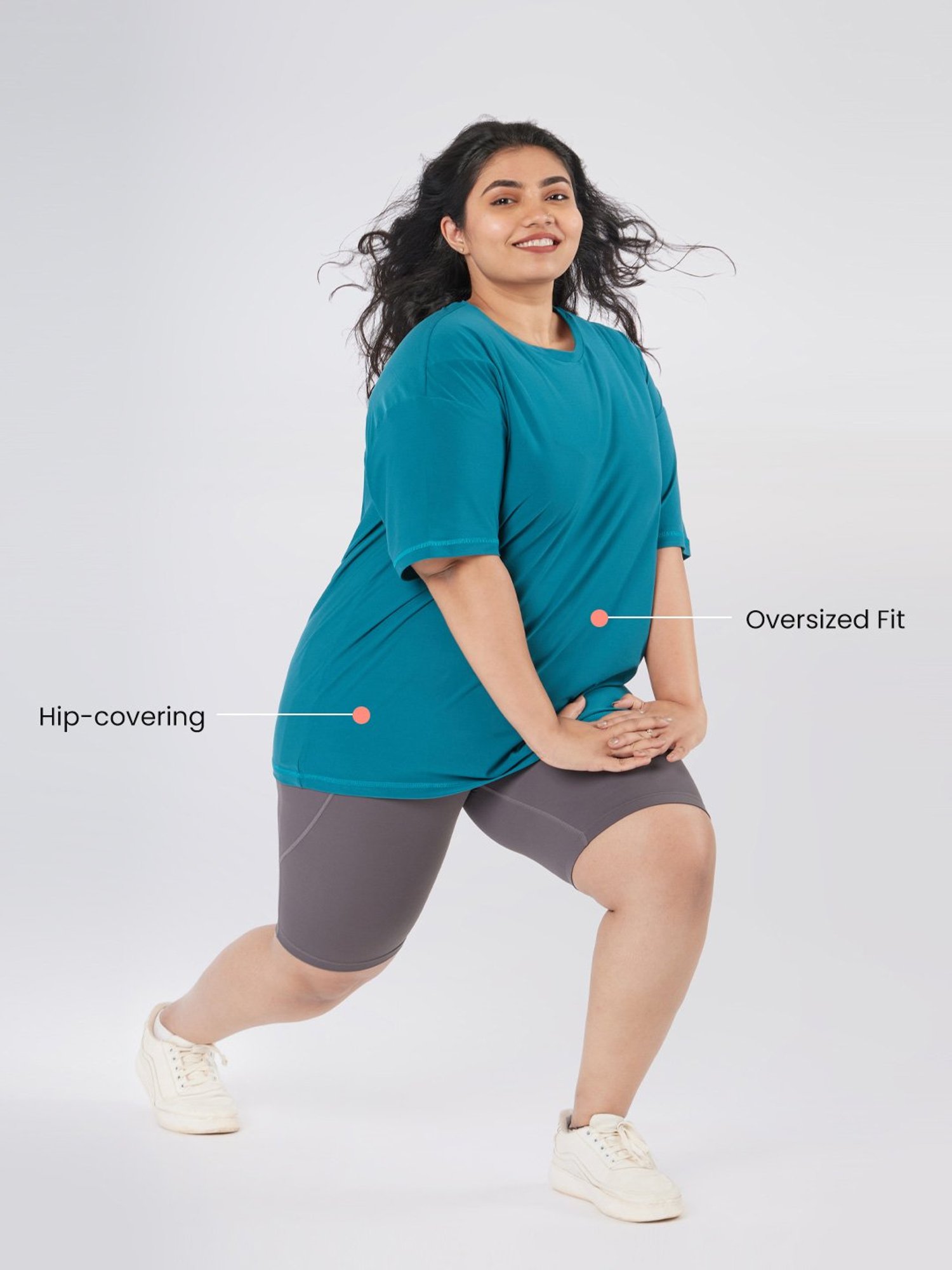 BlissClub Teal The Breezy Boyfriend Tee