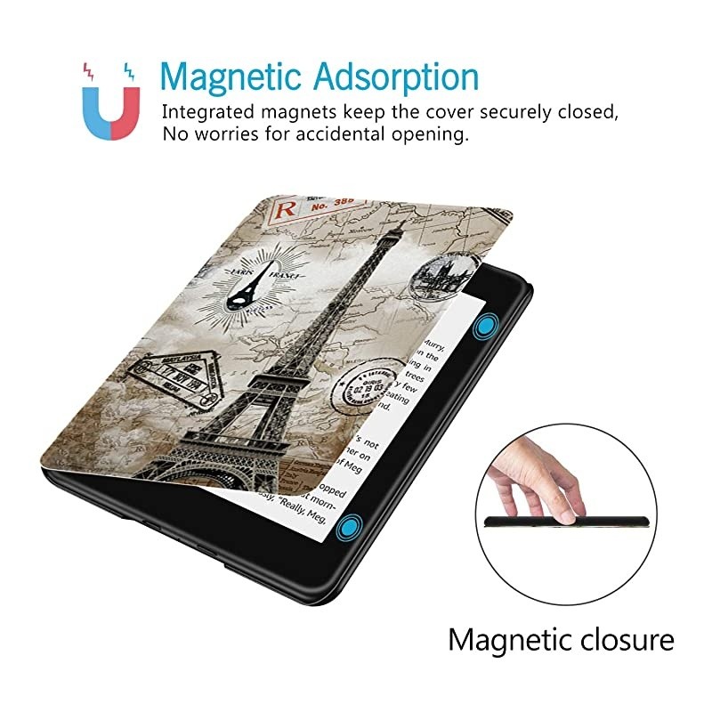 Painting Case for AllNew Kindle Paperwhite 10th Gen 2018 Release onlyWill Not fit Prior Gen Kindle Devices Retro Tower