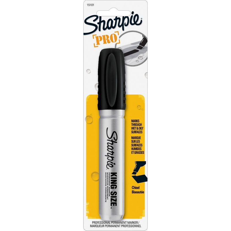 Sanford Permanent Marker King Size Chisel Point 1/PK Black 15101PP