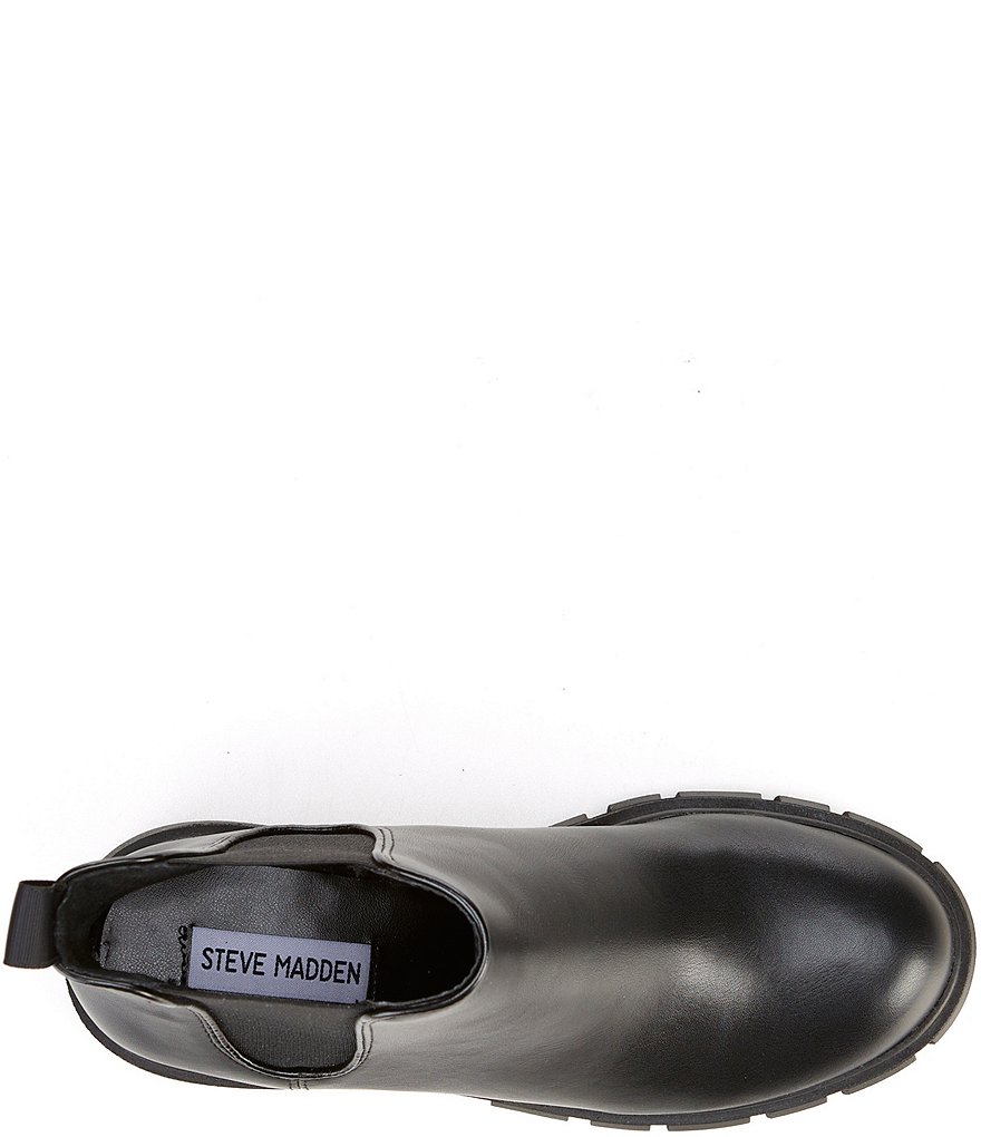 Steve Madden Howler Lugged Block Heel Chelsea Booties