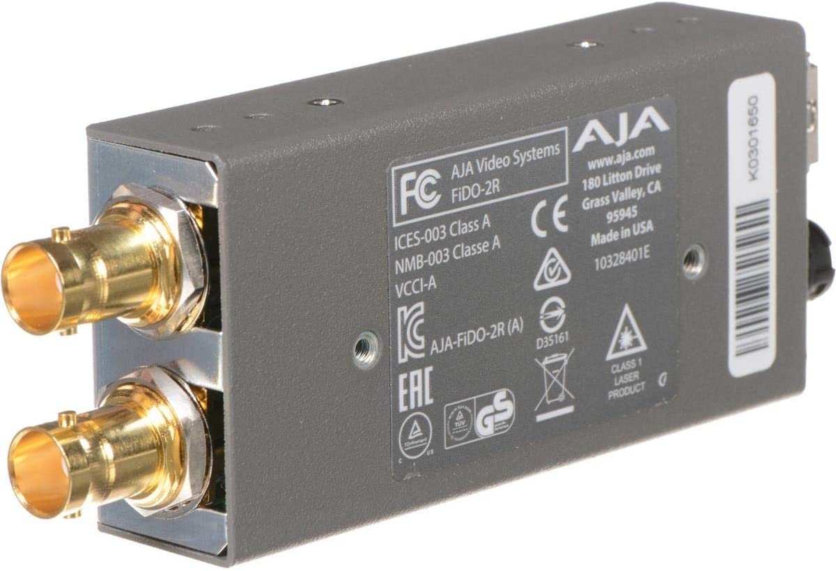 AJA FiDO-2R Dual Channel Fiber to SDI Converter