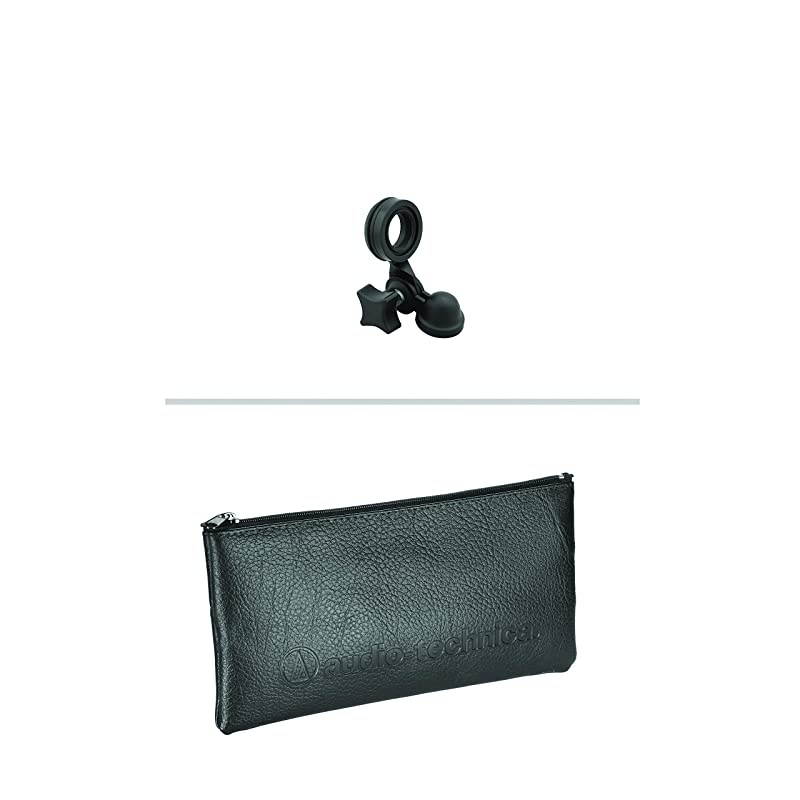 AT2020PK Vocal Microphone Pack for StreamingPodcasting Includes XLR Cardioid Condenser Mic Adjustable Boom Arm and Monitor HeadphonesBlack