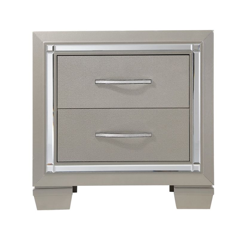 6pc King Glamour Platform Storage Bedroom Set Champagne - Picket House Furnishings