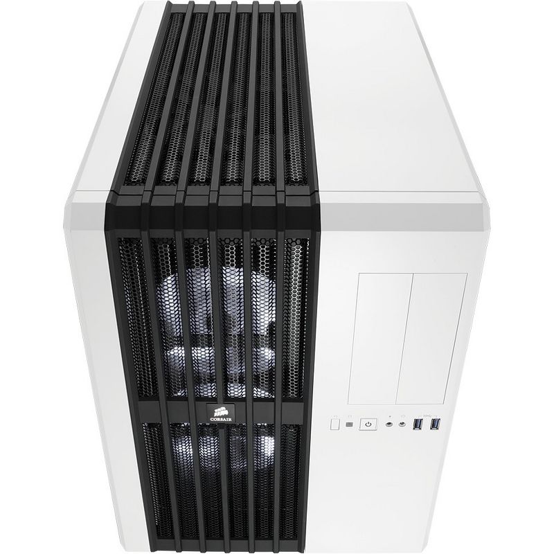 Corsair Carbide Series Air 540 Arctic White High Airflow ATX Cube Case - Mid-tower - Arctic White - Steel, Plastic - 8 x Bay