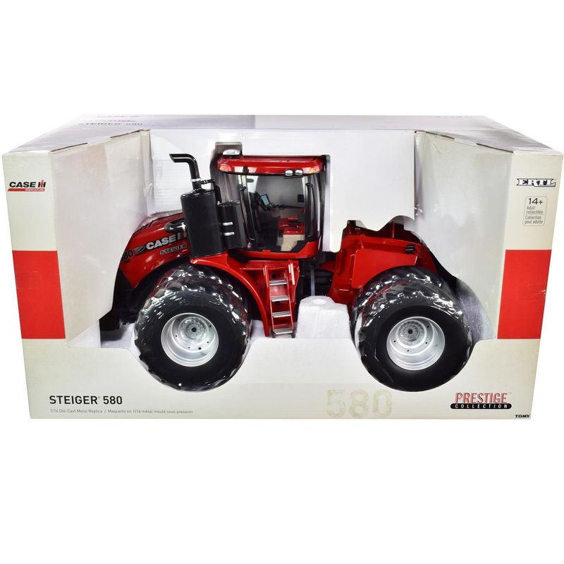 Case IH Steiger 580 Tractor with Duals Red "Prestige Collection" 1/16 Diecast Model by ERTL TOMY