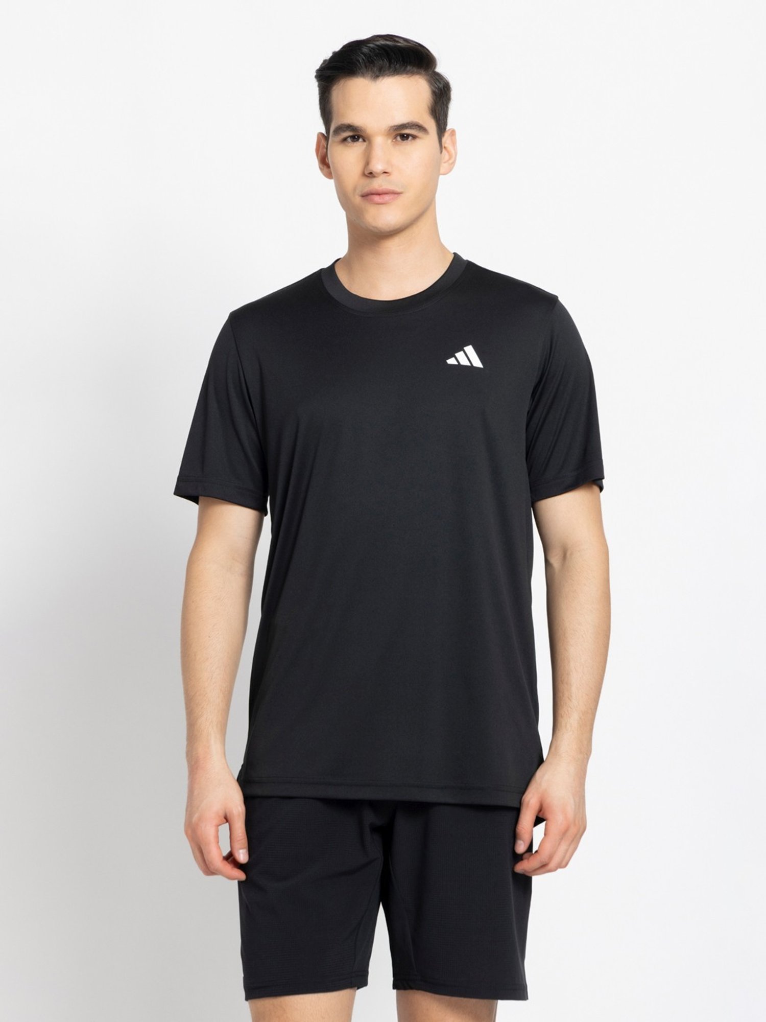 Adidas Black Regular Fit Sports T-Shirt