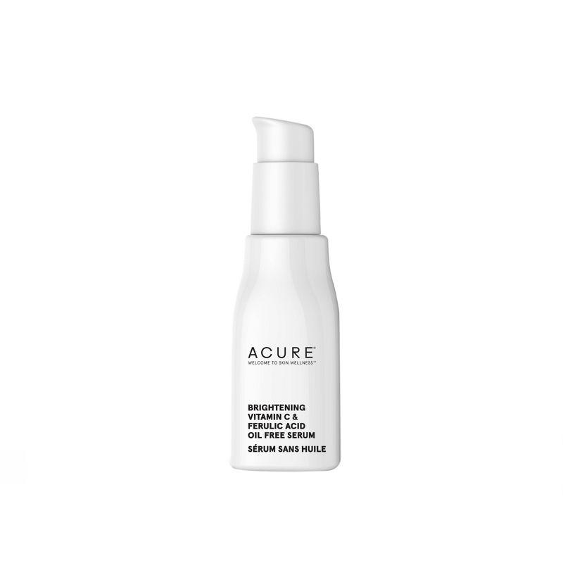 Acure Brightening Vitamin C & Ferulic Acid Oil Free Serum For Face - 1 fl oz
