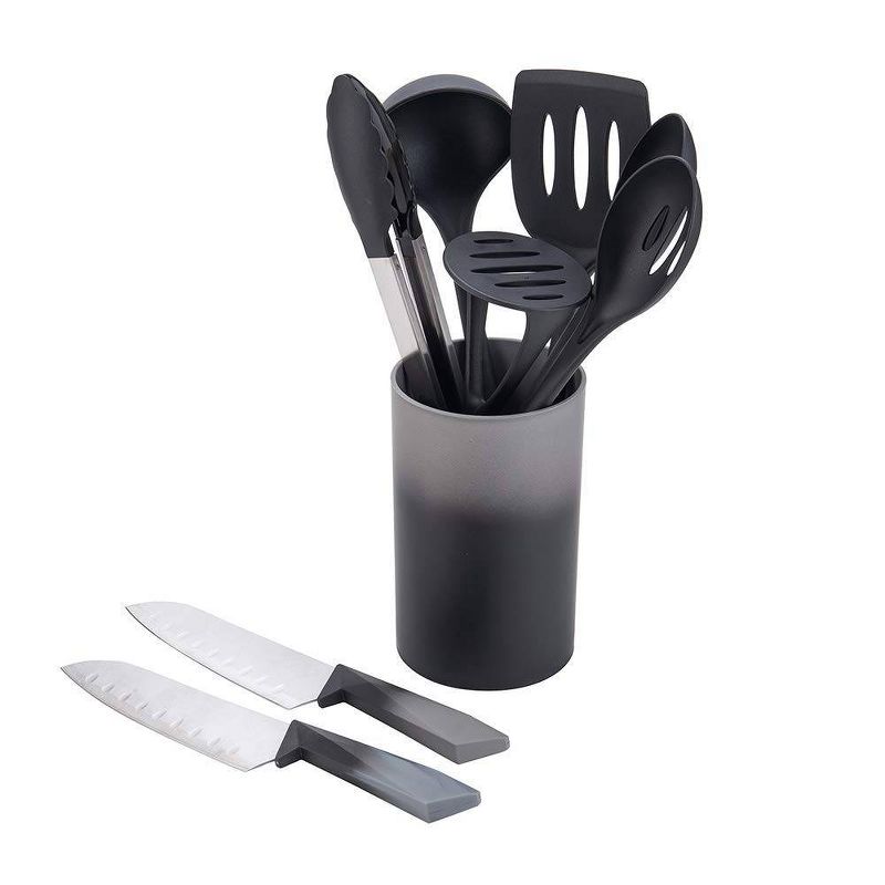 Proctor Silex 9pc Kitchen Tool Set - Black/Gray