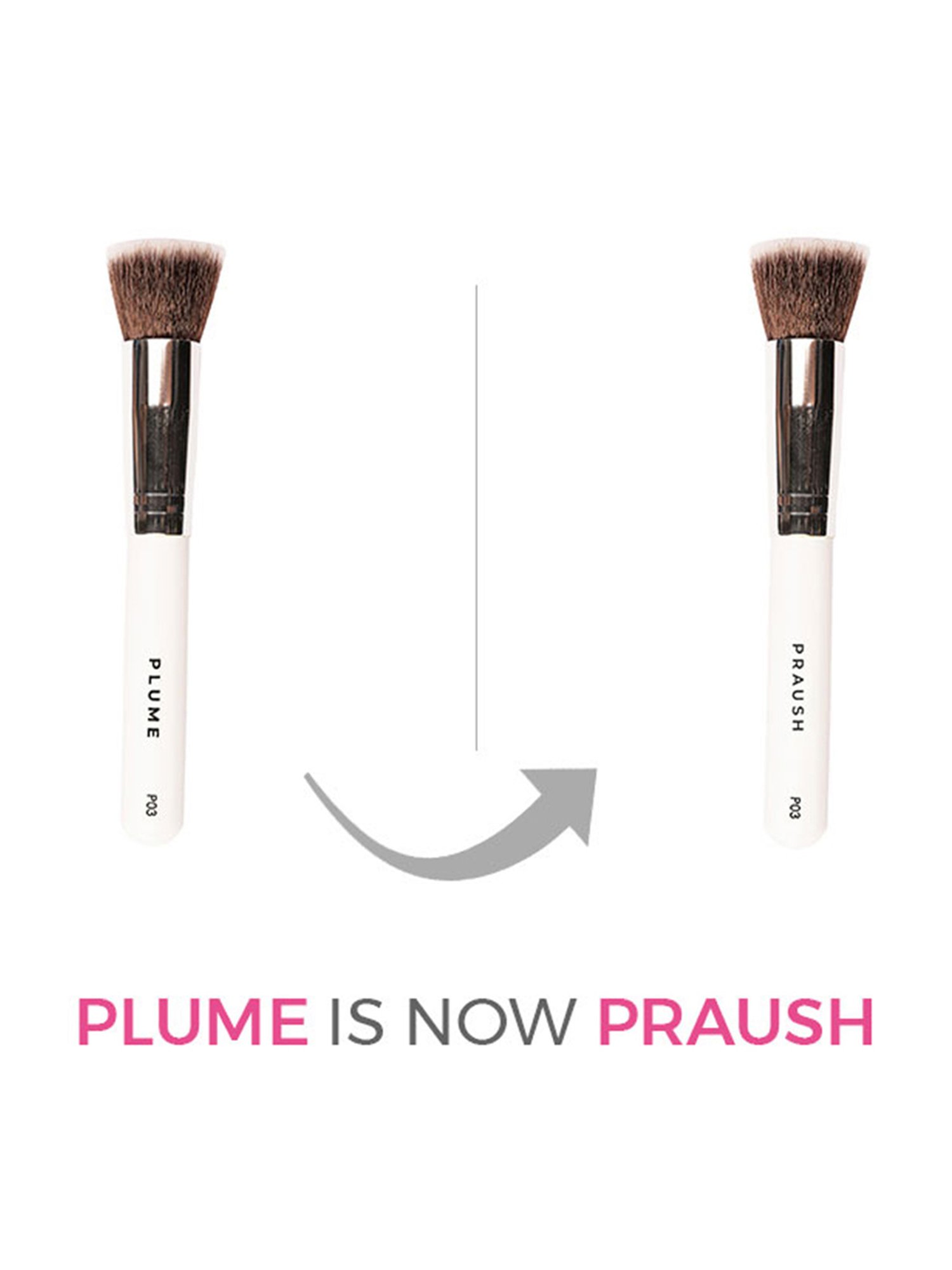 Praush Professional Flat Top Foundation Kabuki Brush - P03