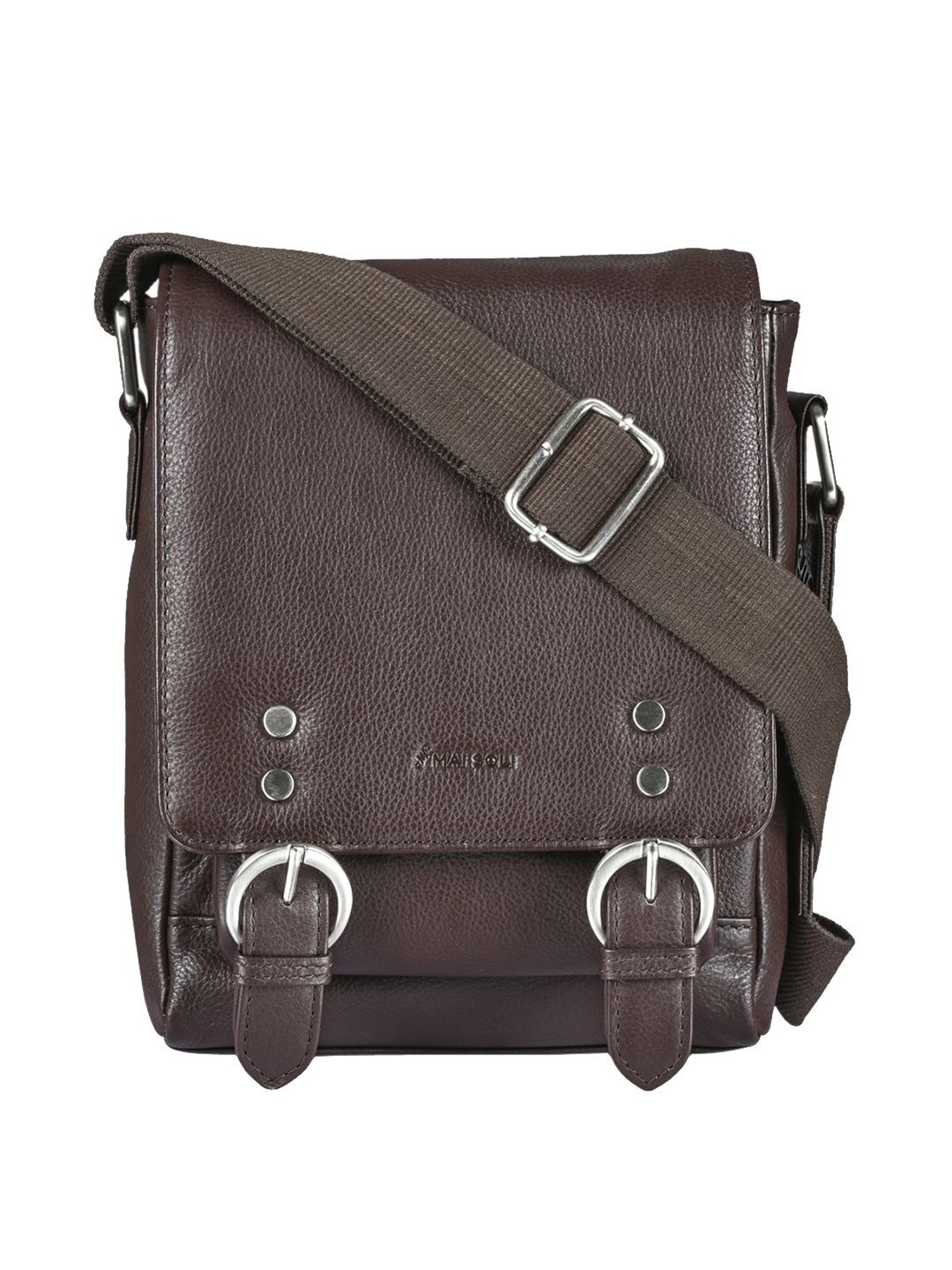 Mai Soli  Brown Solid Medium Cross Body Bag