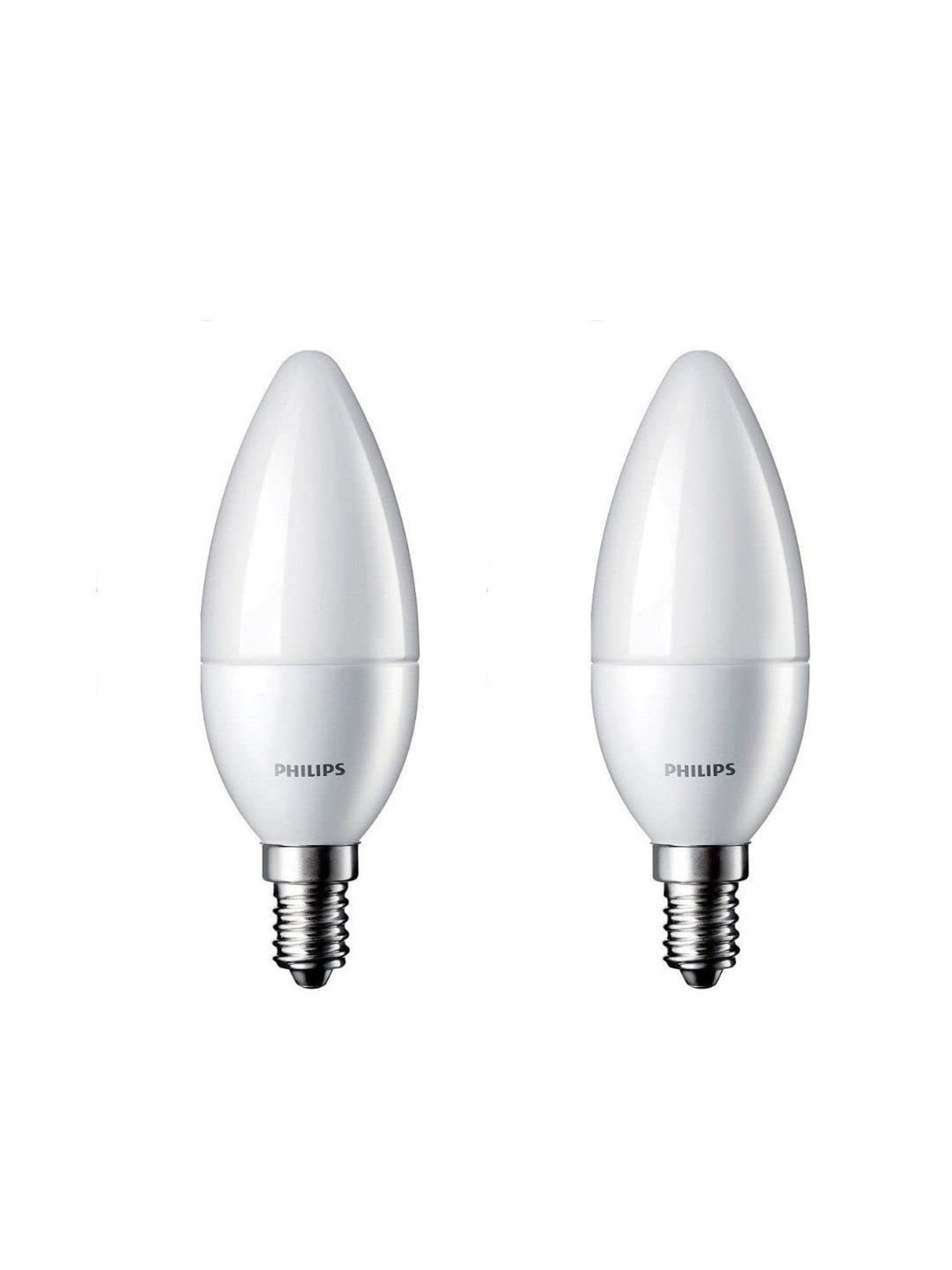 Philips E14 2.7-Watt LED Candle Bulb Pack of 2 (Cool Day Light)