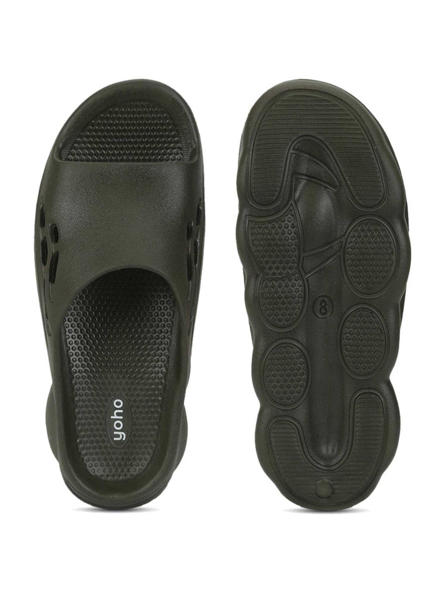 Yoho Men's Dolphy Olive Slides