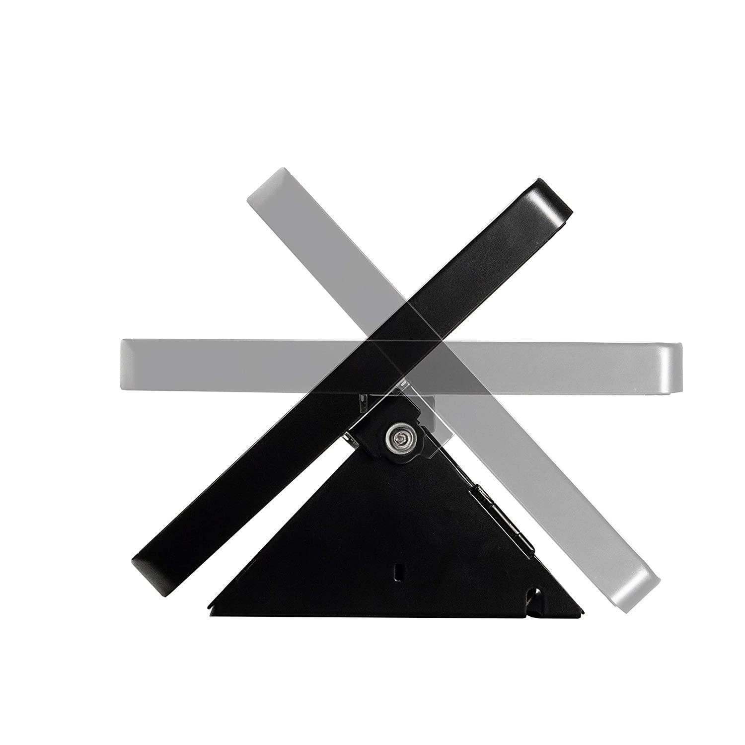 CTA Digital Premium Angle-Flip Security POS Kiosk with Storage Compartment for Tablets, Black