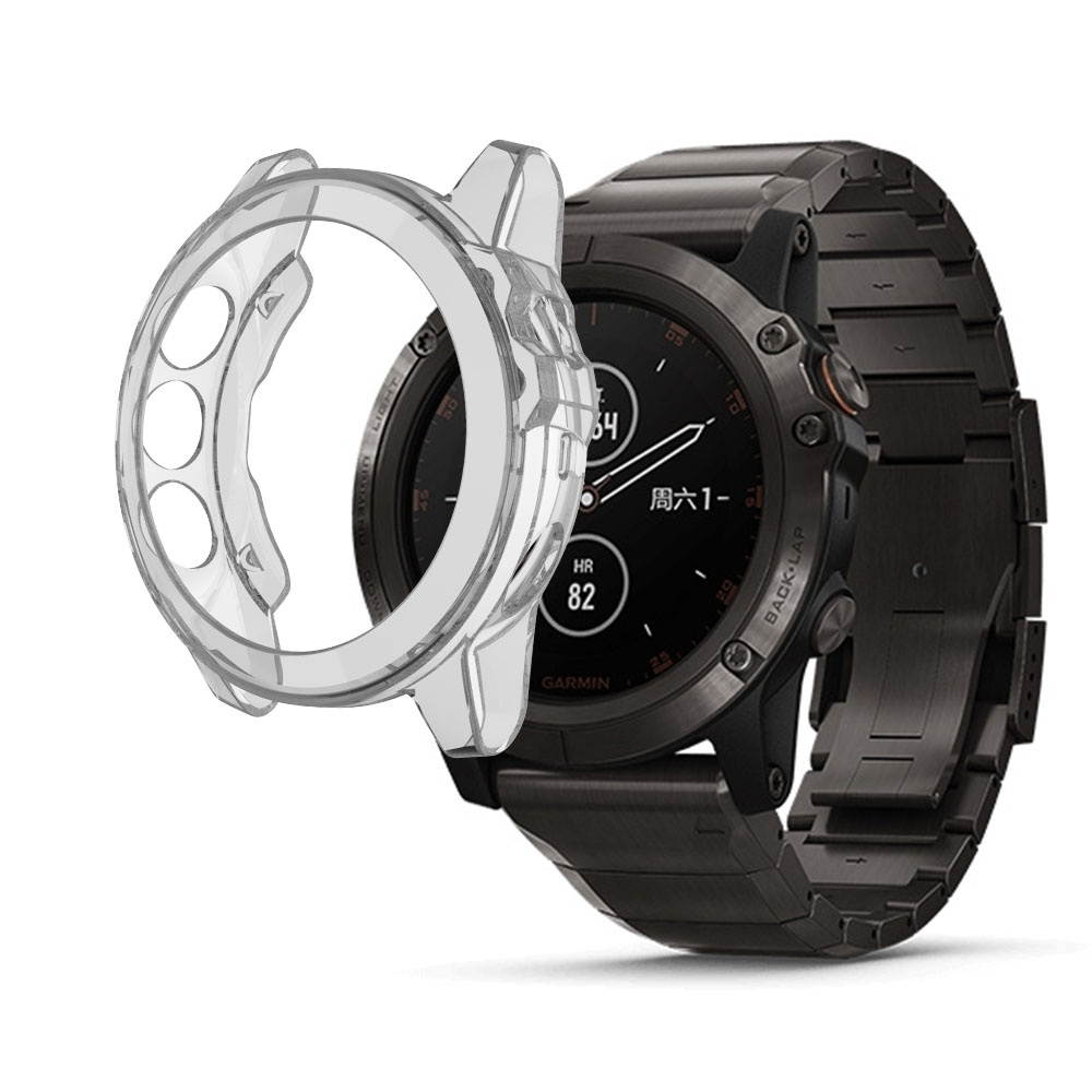 Suitable for Garmin Fenix 5 & 5 Plus transparent TPU Silica Gel Watch Case