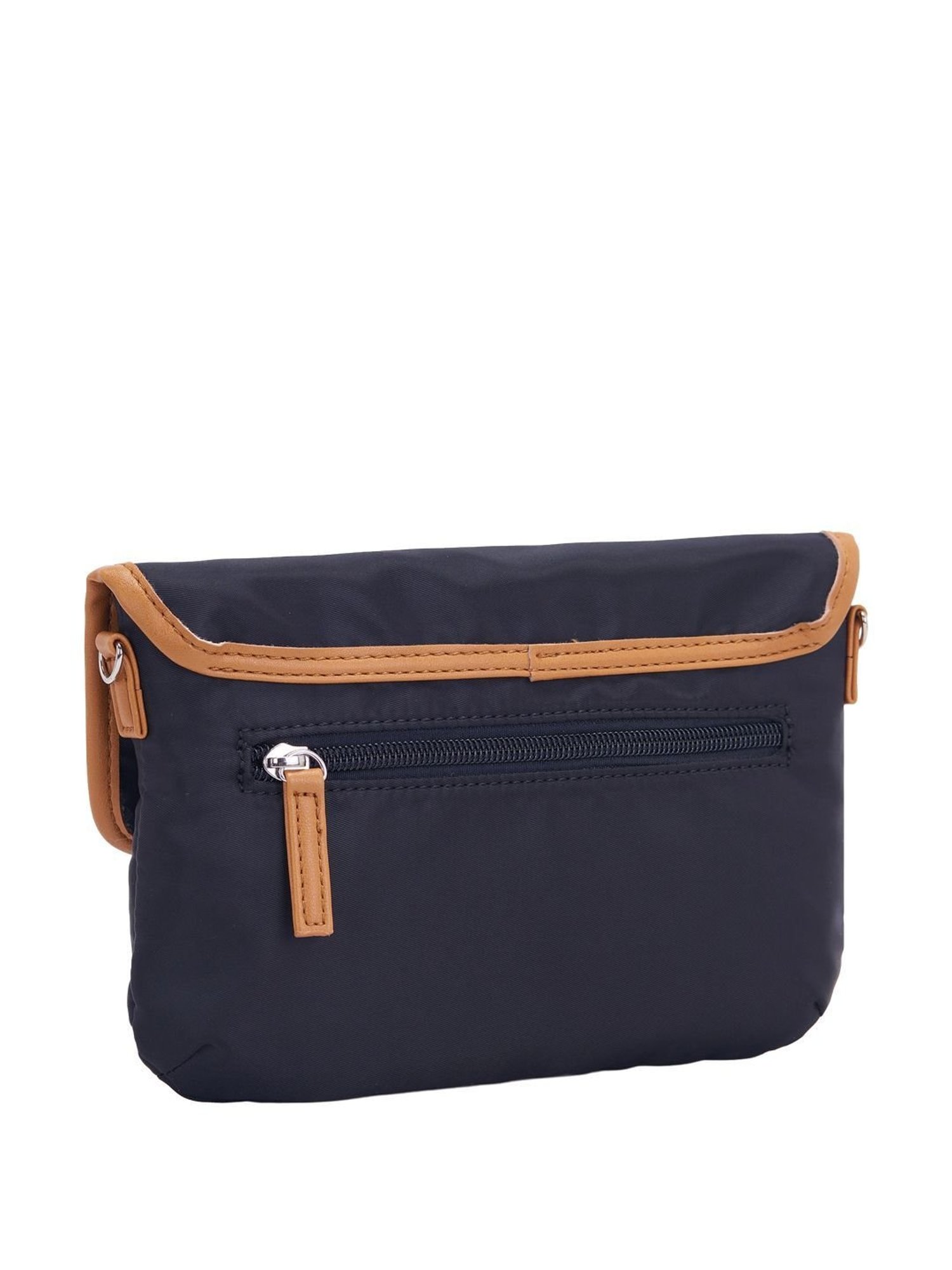 Nautica Navy Blue & Red Solid Medium Sling Handbag