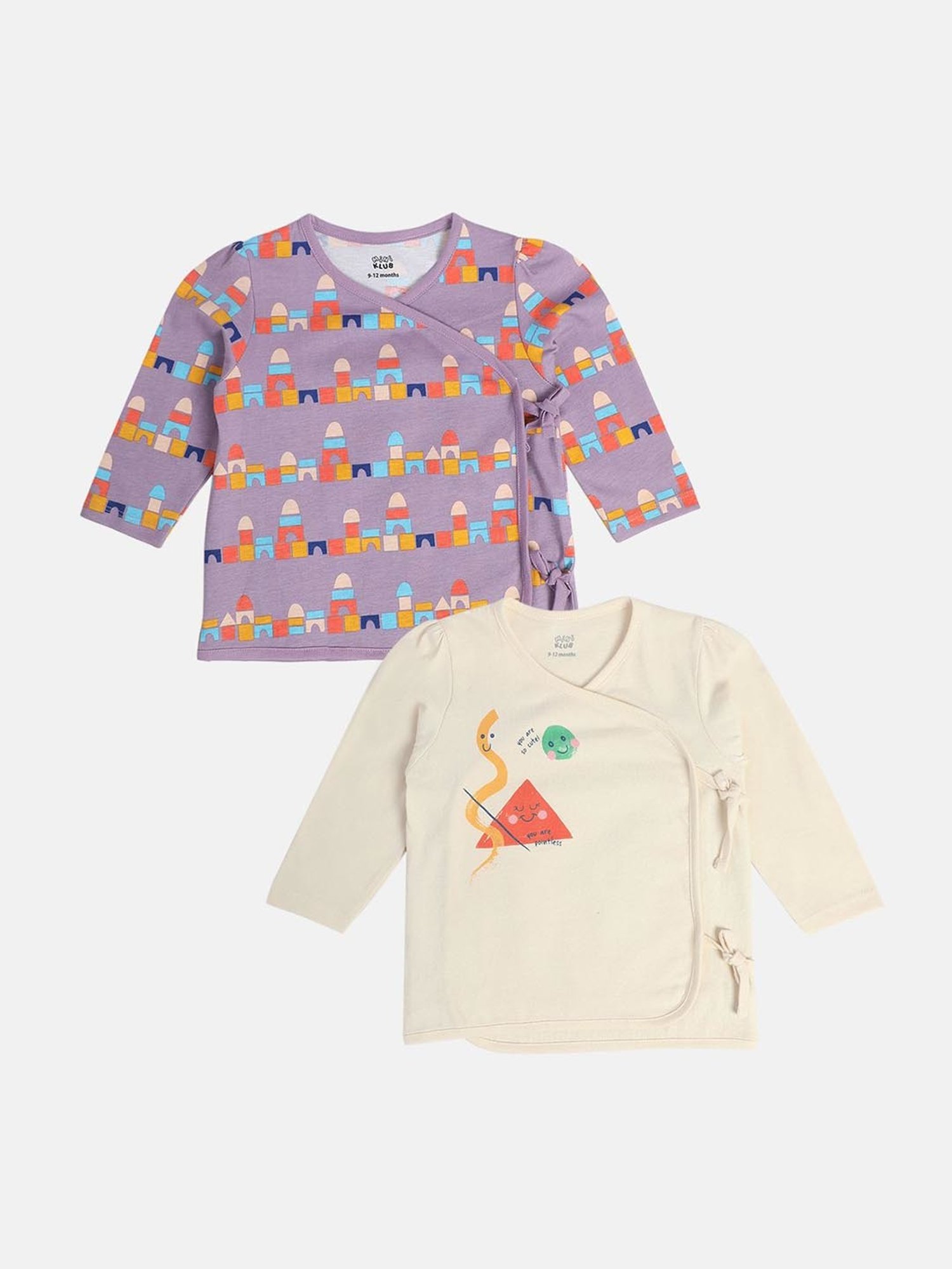 Ed-a-Mamma Baby Blue Printed Top