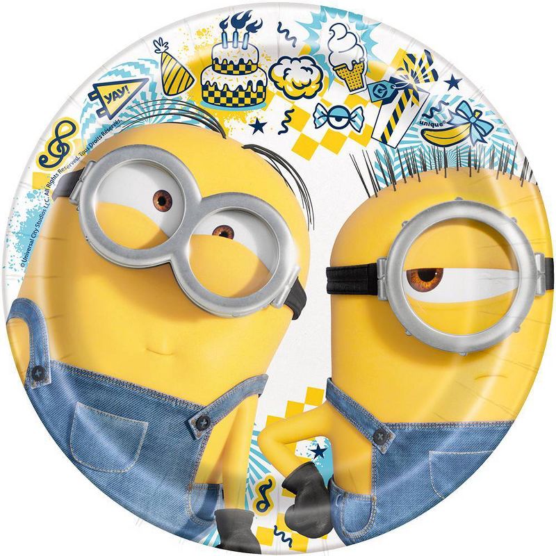 Despicable Me Minions 7" 8ct Party Paper Plates