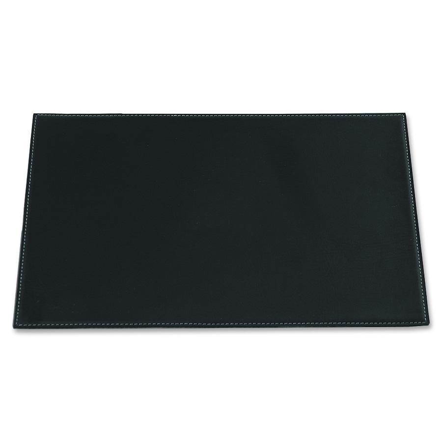 A1031 4.5 x 8 Calendar Holder With Silver Accents Black Leather